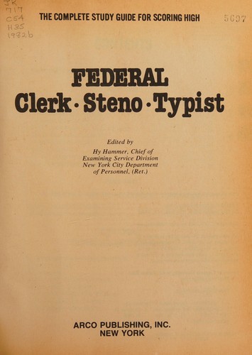 Federal Clerk-Steno-Typist