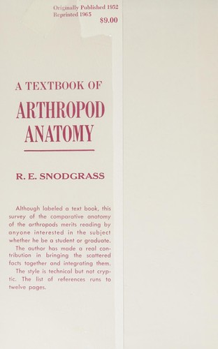 A textbook of arthropod anatomy