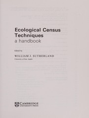Ecological census techniques