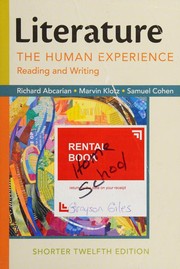 Literature, The Human Experience -- Shorter Twelfth Edition