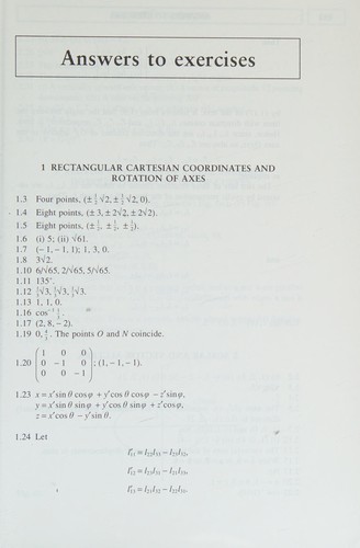 Vector analysis and Cartesian tensors