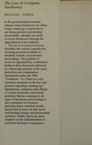 The law of company insolvency