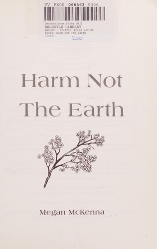 Harm not the earth