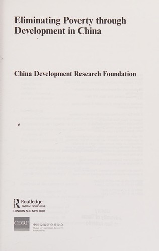 Eliminating poverty through development in China