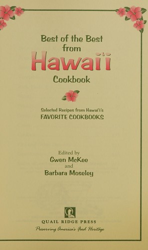 Best of the best from Hawaii cookbook