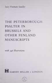 The Peterborough Psalter in Brussels and Other Fenland Manuscripts