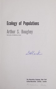 Ecology of populations