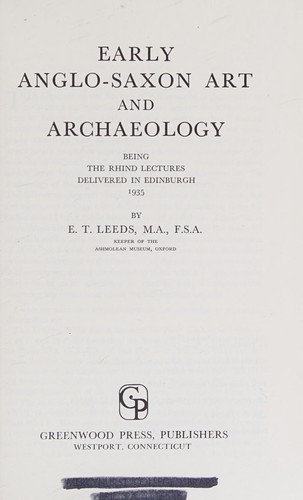 Early Anglo-Saxon art and archaeology