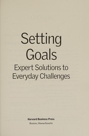 Setting goals