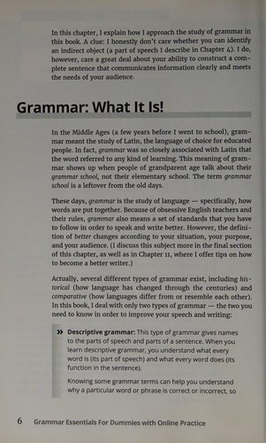 Grammer Essentials for dummies –Free 1-year access to 1001 practice questions online