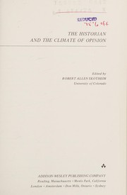 The Historian and the climate of opinion