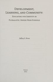 Development, Learning, and Community