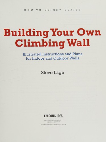 Building your own climbing wall