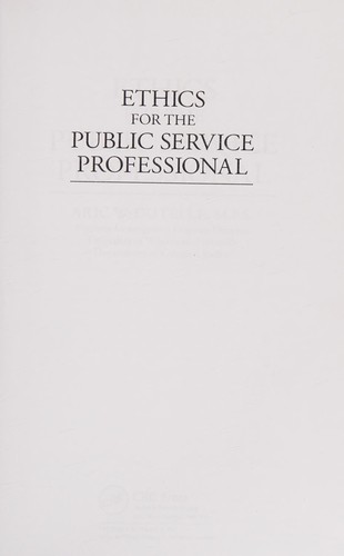 Ethics for the public service professional