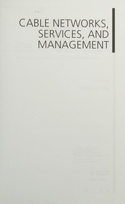 Cable Networks, Services, and Management