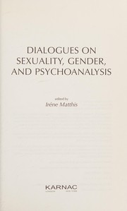 Dialogues on sexuality, gender, and psychoanalysis