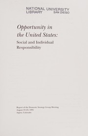 Opportunity in the United States