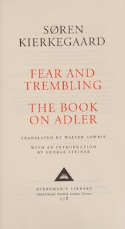 Fear and trembling ; The book on Adler