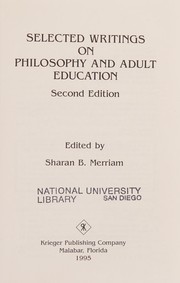 Selected writings on philosophy and adult education