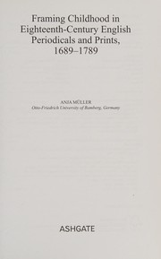 Framing childhood in eighteenth-century English periodicals and prints, 1689-1789