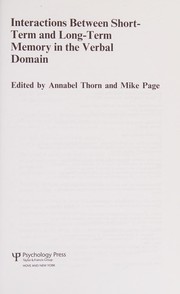 Interactions between short-term and long-term memory in the verbal domain