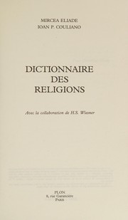 Dictionnaire des Religions