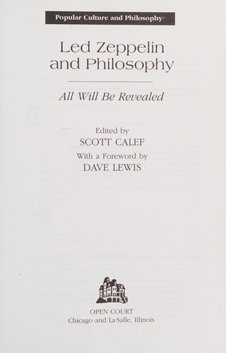 Led Zeppelin and philosophy