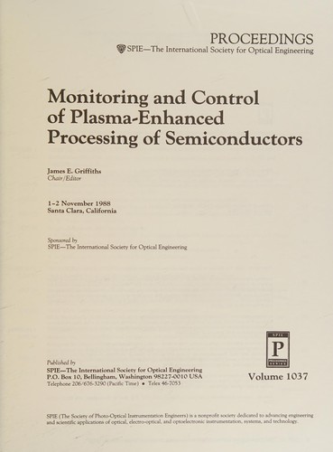 Monitoring and control of plasma-enhanced processing of semiconductors