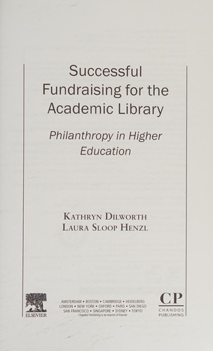 Successful Fundraising for the Academic Library