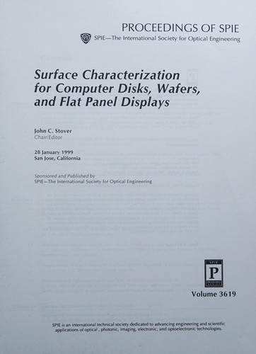 Surface Characterization for Computer Disc Wafers