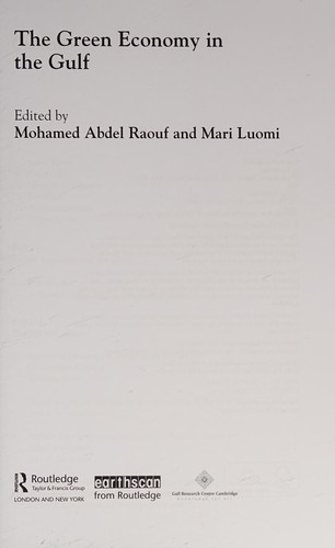 Green Economy in the Gulf
