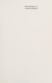 Selected essays of Gottfried Haberler