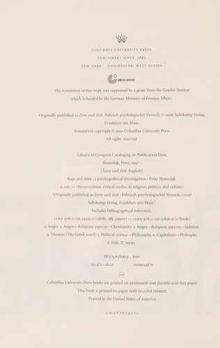 Zorn und Zeit
