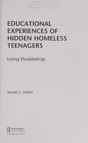 Educational experiences of hidden homeless teenagers