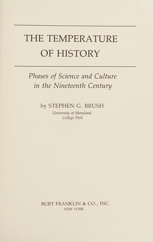 The temperature of history