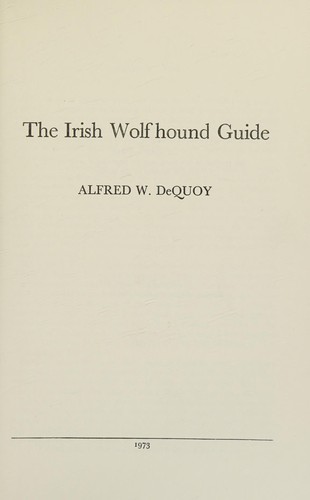 The Irish wolfhound guide