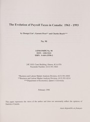 Evolution of payroll taxes in Canada, 1961-1993