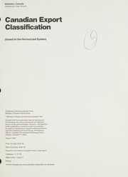 Canadian export classification