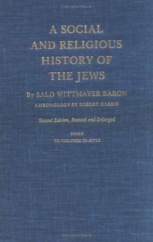 A social and religious history of the Jews