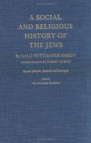 A social and religious history of the Jews