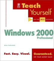 Teach yourself Microsoft Windows 2000 professional