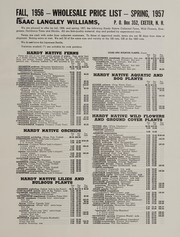 Fall, 1956 - wholesale trade list - spring, 1957