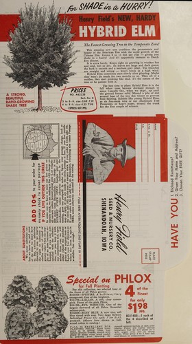 Henry Field's catalog for fall 1957