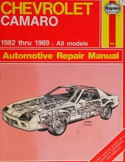 Chevrolet Camaro automotive repair manual