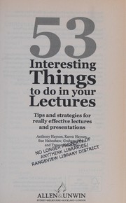 53 Interesting Things to Do in Your Lectures