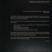 Architecture spoken