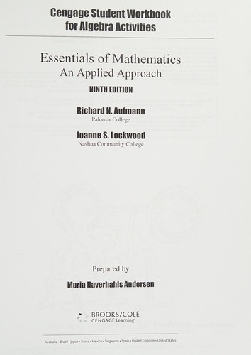 Essentials of Mathematics