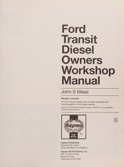 Ford Transit diesel owners workshop manual