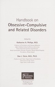 Handbook on Obsessive-Compulsive and Related Disorders