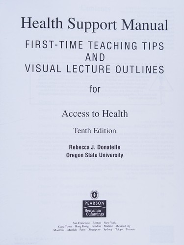 Health Support Manual
